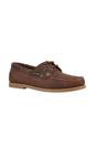 Brown Avisa Leather Boat Shoes, Image 1 of 2