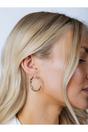 Silver Twist Hoops, Image 1 of 5