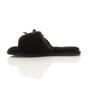 Black AJVANI Black Peep Toe Sandals Slippers, Image 3 of 6