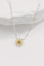 Silver Sterling Silver Daisy Pendant Chain Necklace, Image 1 of 2