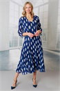 Navy Julianna Polka Dot Mesh Shrug, Image 1 of 3