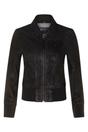 Black Womens Leather MA-1 Varsity Jacket - Ann, Image 2 of 5