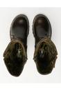 Brown Womens Mid-Calf Platform Boots-MES2913, Image 5 of 8