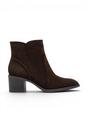 Dark Brown Leather Heeled Ankle Boots - 25313-47, Image 1 of 7