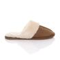 Tan Faux Fur Lined Mules Slippers, Image 2 of 5