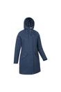 Navy Polperro Lightweight Padded Waterproof Jacket, Image 3 of 4