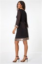 Bronze Contrast Sequin Cuff Dress, Image 3 of 5