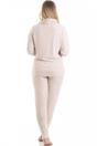Light Pink Camille Lingerie Light Pink Comfy Fit Marl Hacci Pyjama set, Image 2 of 5