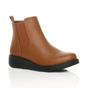Tan Low Wedge Comfort Ankle Chelsea Boots, Image 1 of 6