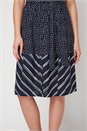 Navy  Contrast Print Shirt Dress, Image 4 of 5