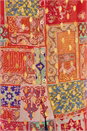 Red Foil Spot Patchwork Print Top, Image 4 of 4