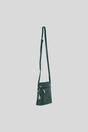 Green Genuine Leather Crossbody Bag with Adjustable Strap, Image 5 of 5