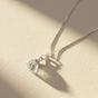 Silver Raw Aquamarine Sterling Silver March Birthstone Necklace, Image 1 of 4