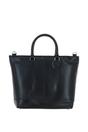 Black Large Real Leather Shopper Bag, Image 3 of 4