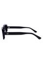 Black AVANT-GARDE PARIS Black Retro-Inspired Bold Rectangle Sunglasses, Image 3 of 7
