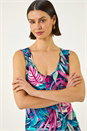 PINK Tropical Front Button Vest, Image 4 of 5