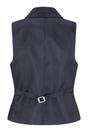 Navy Infinity Leather Navy Women's Navy Tweed Waistcoat, Image 4 of 4