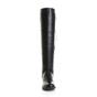 Black AJVANI Black Elastic Tie Up Riding Knee High Boots, Image 6 of 6