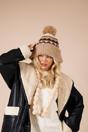 Beige Chunky Beanie, Image 2 of 4