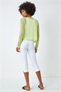 Lime Lightweight Knitted Shrug, Image 3 of 5
