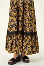 Yellow Floral Buttoned Maxi Dress, Image 5 of 5
