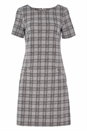 Grey Zip Detail Check Dress, Image 3 of 3
