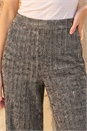 Grey Herringbone Stretch Trouser, Image 4 of 5