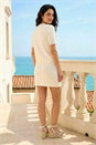 Ivory  Dusk Buttoned Knit Top, Image 3 of 5