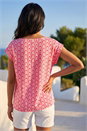 Pink Geometric Print Shell Top, Image 3 of 4