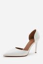White 'Aspen' Pointed Toe Stiletto High Heels, Image 2 of 4
