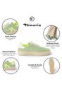 Green Tamaris Green Tamaris Womens Green Neon Stripe Sneaker, Image 2 of 8