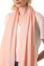 Light Pink Plain Glitter Lightweight Evening Scarf, Image 3 of 3