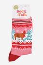 Pink Highland Cow Christmas Bamboo Socks, Image 5 of 5