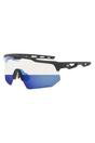 Black Loki Photochromic UV400 Cycling Sunglasses with Mirror Scratch-Resistant Lens, Image 3 of 5