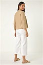 Beige Sparkle Hotfix Knit Shrug, Image 3 of 5