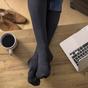 Dark Grey 18 Mmhg Compression Flight Socks, Image 3 of 4