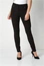Black 27 Inch Ponte Zip Trousers, Image 1 of 3