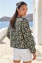 Black Dusk Reversible Printed Quilted Jacket, Image 4 of 5