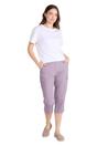 Grey Coastal Stretch Capri Cargo Trousers, Image 5 of 5