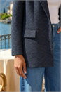 Navy  Boucle Jersey Blazer, Image 4 of 4