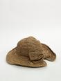 Beige Bowknot Straw Sun Hat, Image 3 of 4