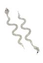 Silver Diva Collection Gleaming Snake Dangle Earrings, Image 3 of 5