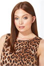 Brown Animal Print Embellished Top, Image 4 of 4