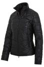 Black Infinity Leather Black Puffer Quilted Bomber Leather Jacket, Image 2 of 7