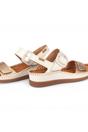 White Womens leather Summer Sandals-W8K-0555C1, Image 6 of 8