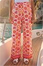 ORANGE Dusk Floral Print Wide Leg Trousers, Image 2 of 4