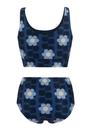 Blue Orla Kiely Reversible Bikini Set, Image 5 of 6