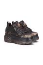 Brown Womens Chunky Platform Trainers -1339-14, Image 2 of 6