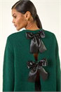 Forest  Bow Back Metallic Knit Jumper, Image 2 of 7