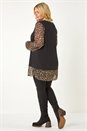 Tan Curve Animal Print 2 In 1 Top, Image 4 of 7
